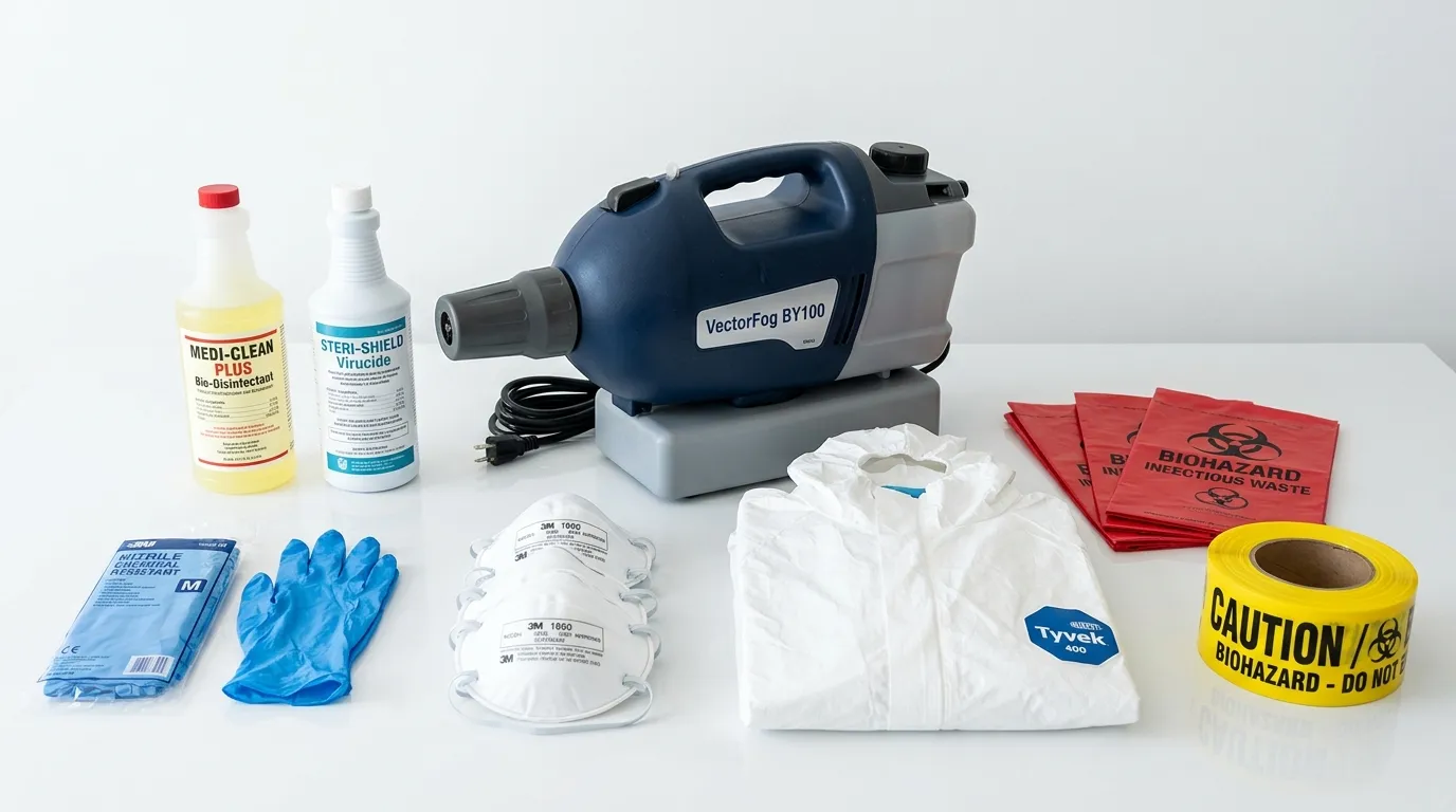 Professional biohazard remediation crew working in Great Barrington